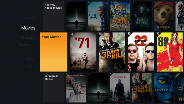 FTV Skin f&uuml;r Kodi - Filme in Kategorien (Bild: Hitcher)